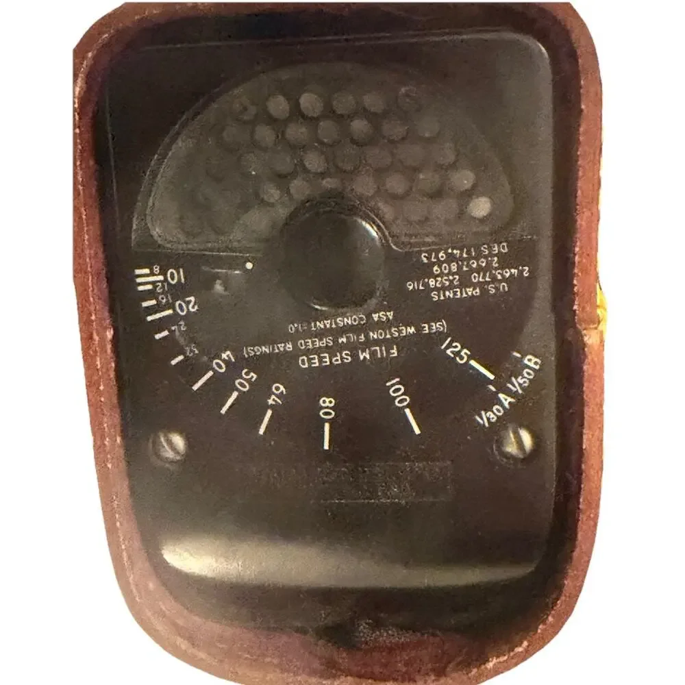Vintage Weston Light Meter Exposure With Original Case & Strap 3518-60
